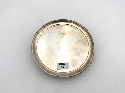 Lot 54 - An Edwardian silver waiter