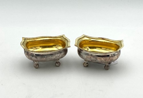 Lot 55 - A pair of George III silver salts