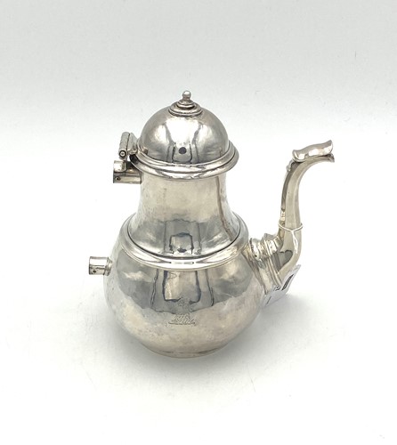 Lot 57 - A George V silver teapot