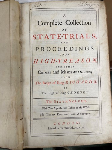 Lot 116 - A Complete Collection of State Trials