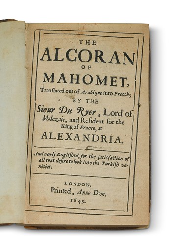 Lot 91 - QURAN. DU RYER (Lord of Malezair)