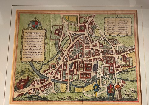 Lot 43 - Cambridgeshire maps and engraved views, framed