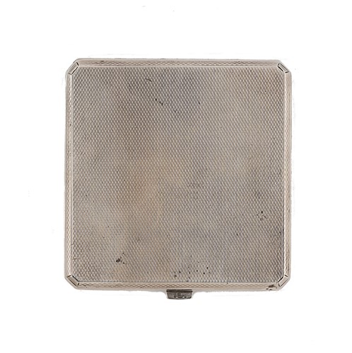 Lot 295 - A silver powder compact