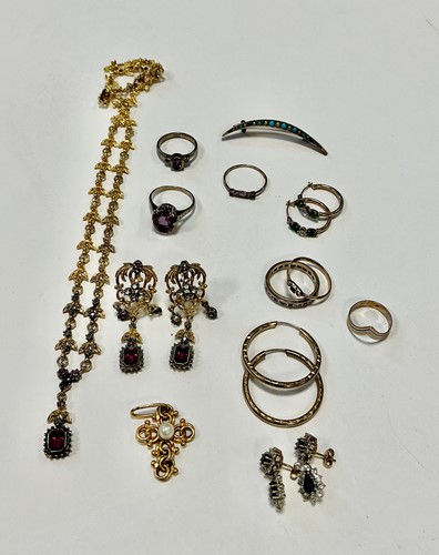 Lot 347 - Three rings hallmarked 9ct gold, together with...