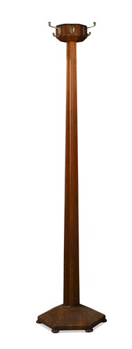 Lot 194 - An Art Deco walnut coat stand