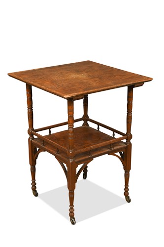Lot 150 - In the manner of E. W. Godwin, an oak centre table