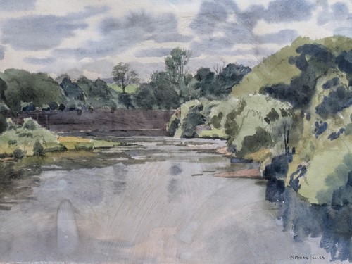 Lot 447 - Norman Thomas Janes RWS, RE, RSMA (British, 1892-1980)