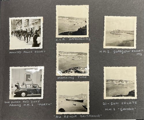 Lot 90 - A 1950's photo album, mainly Malta featuring...