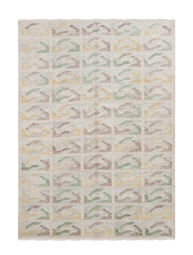 Lot 206 - A Märta Måås-Fjetterström inspired flat-weave carpet, of recent manufacture