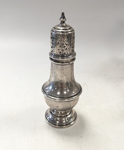 Lot 98 - A George V silver caster
