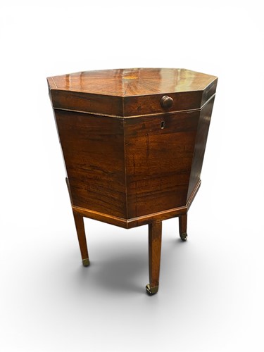 Lot 357 - A mahogany octagonal wine cooler, the inlaid...