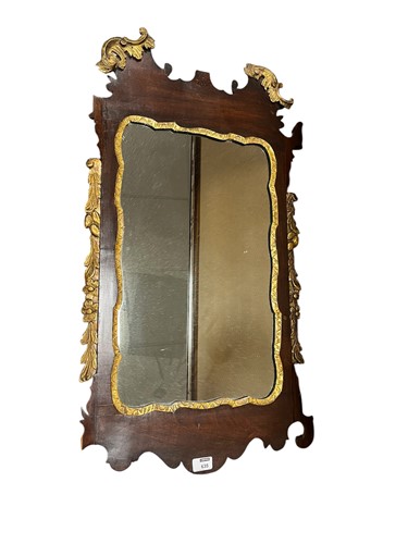 Lot 635 - A George II style mahogany and parcel gilt...