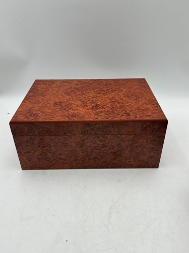 Lot 144 - A modern burr wood effect humidor