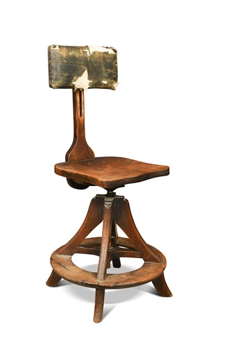 Lot 161 - An adjustable artist's chair by Glenister of High Wycombe, circa 1900