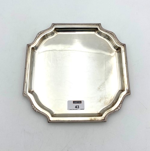Lot 43 - A George V silver waiter