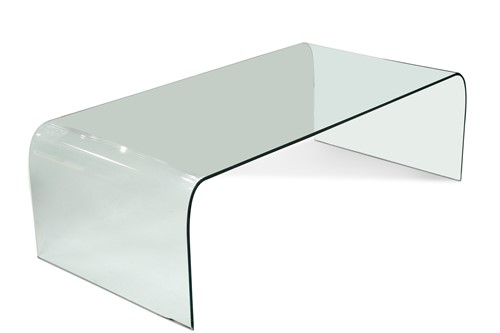 Lot 226 - After Angelo Cortesi for FIAM Italia, a glass waterfall coffee table