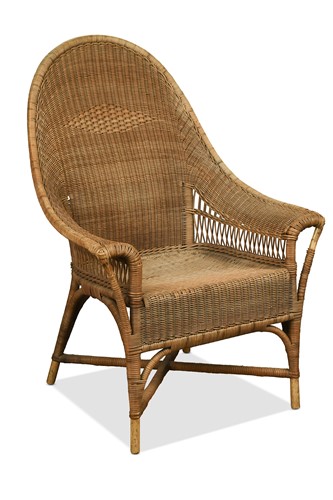 Lot 192 - A Dryad wicker elbow chair