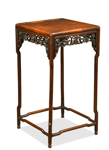 Lot 524 - A Chinese hardwood side table, early 20th century