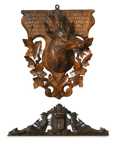 Lot 428 - A group of two relief carvings, 19th century