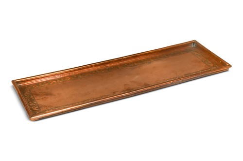 Lot 71 - A Keswick School of Industrial Art copper tray by William M. Mawson