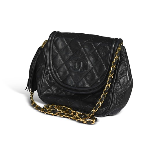 Lot 125 - A Chanel single flap shoulder bag, circa 1989