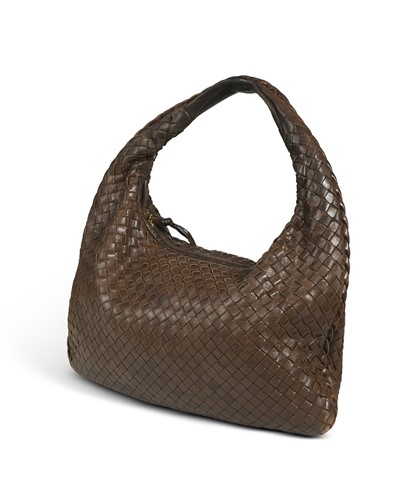 Lot 118 - A Bottega Veneta brown leather intrecciato hobo bag