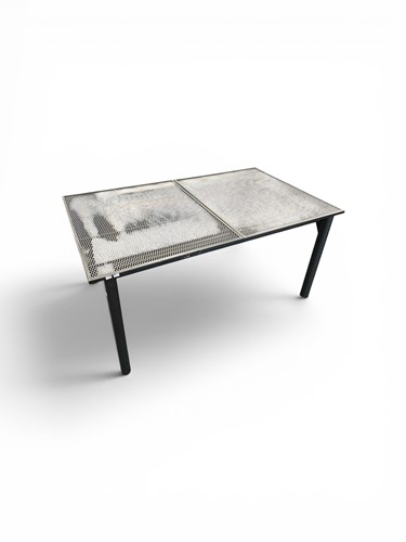 Lot 434 - A Kettler grey painted metal frame extending...