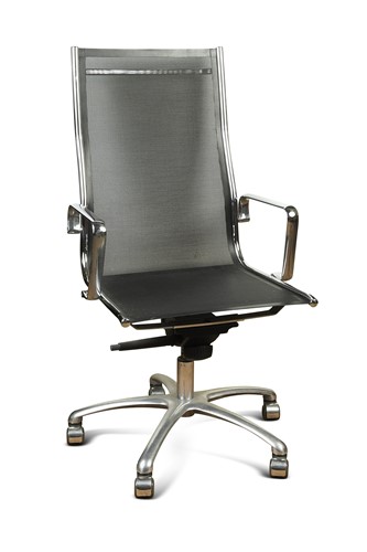 Lot 366 - An Eames style desk chair 114 x 59 x 56cm