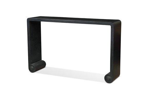 Lot 234 - A contemporary painted metal console table