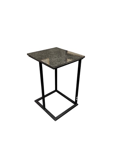 Lot 719 - A granite topped modern table 77.5 x 48 x 53cm...