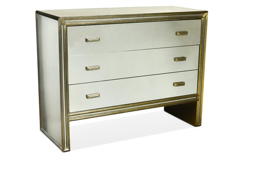 Lot 238 - Julian Chichester, a mirrored 'Temple' chest of drawers