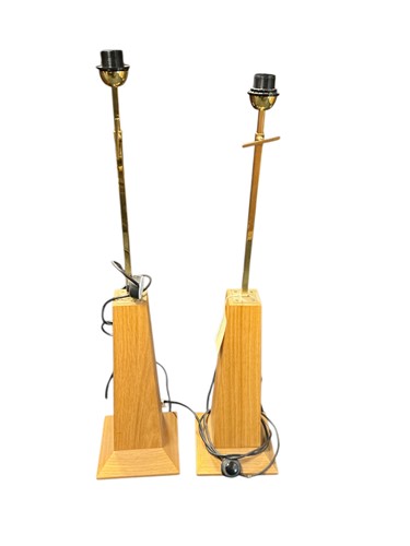 Lot 242 - Nicolas Aubagnac, a pair of flared cherry wood...