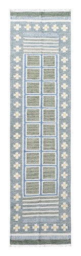 Lot 184 - A Swedish inspired flat-weave runner