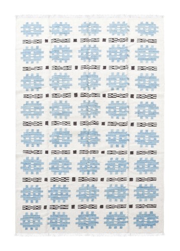 Lot 155 - A Swedish inspired flat-weave carpet