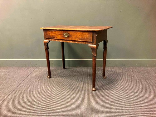 Lot 522 - An oak side table, late 18th century, the...