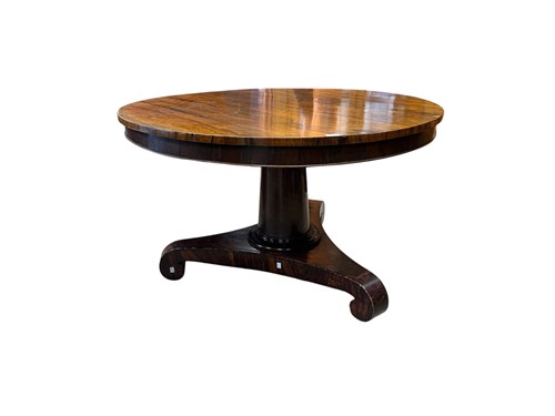 Lot 409 - A Regency style faux rosewood centre table...