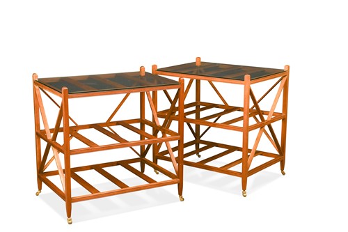Lot 229 - William Yeoward, a pair of 'Architect's End Tables'