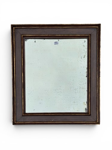 Lot 379 - A faux painted mirror, 19th century, 92 x 80cm