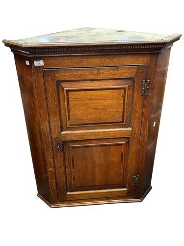 Lot 520 - An early 19th century oak and crossbanded...