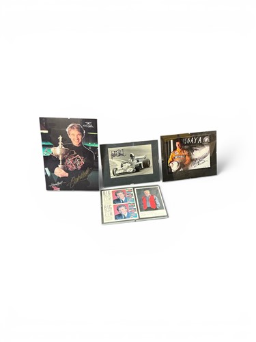 Lot 143 - A colour portrait photograph of racing driver...
