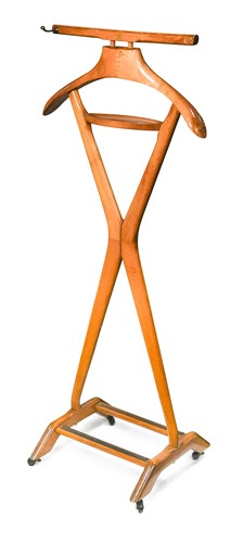 Lot 211 - Ico Parisi (1916-1996) for Fratelli, a beech Modernist gentleman's valet