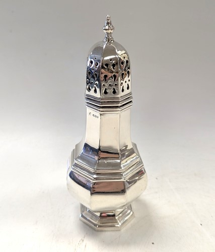 Lot 104 - An Elizabeth II silver sugar caster
