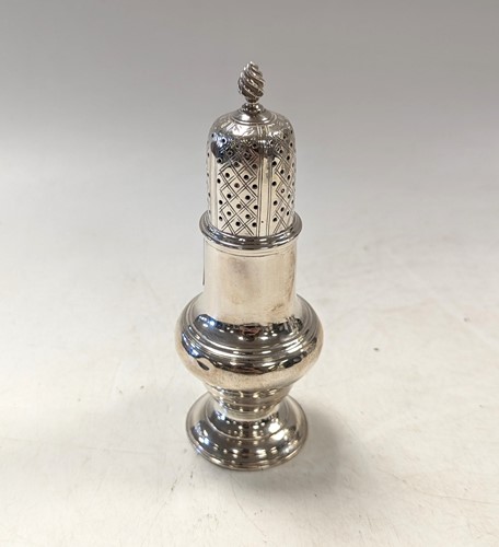 Lot 106 - A George III silver sugar caster