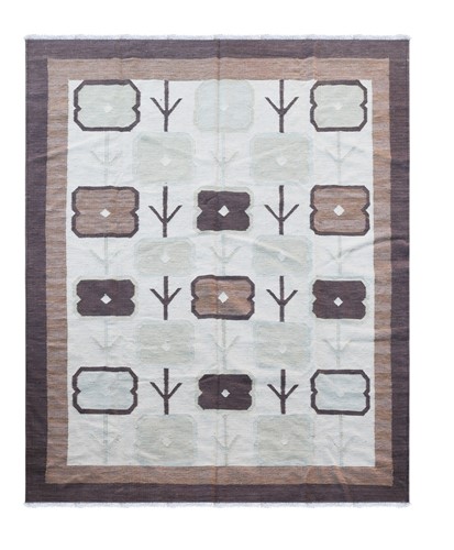 Lot 196 - A Scandinavian inspired flat-weave carpet, of recent manufacture