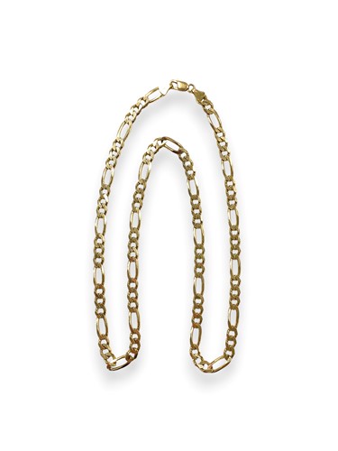 Lot 201 - A hallmarked 9ct gold figaro chain, weight 16.7g