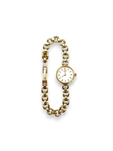 Lot 212 - A hallmarked 9ct gold Seiko watch, gross...