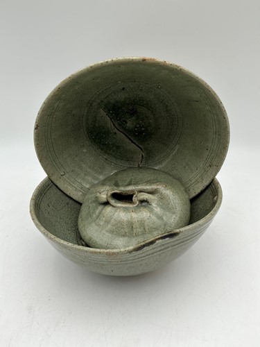 Lot 75 - Thai Sukhothai Stoneware Fused Kiln Wasters,...