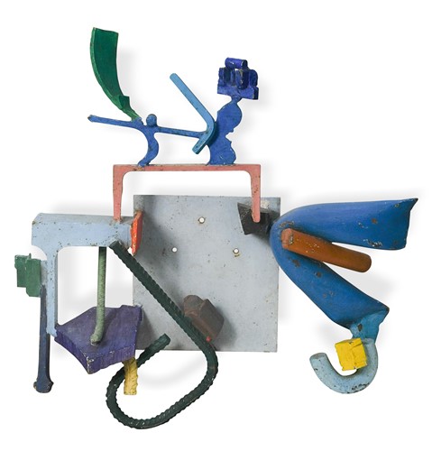 Lot 56 - Dave Teer (b. 1970), a steel abstract wall relief