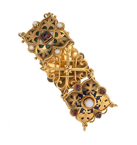 Lot 71 - A Victorian Gothic revival bracelet