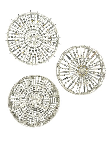 Lot 303 - Three similar Italian cut glass flush fitting...